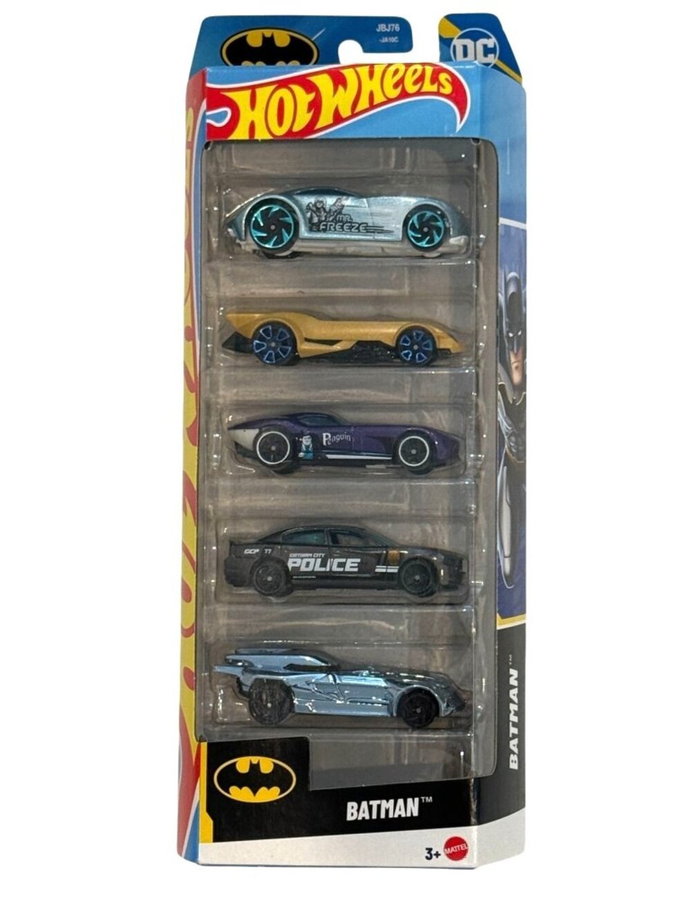 Hot Wheels Batman 5 Pack Batmobile Fast Felion Sir Ominous New